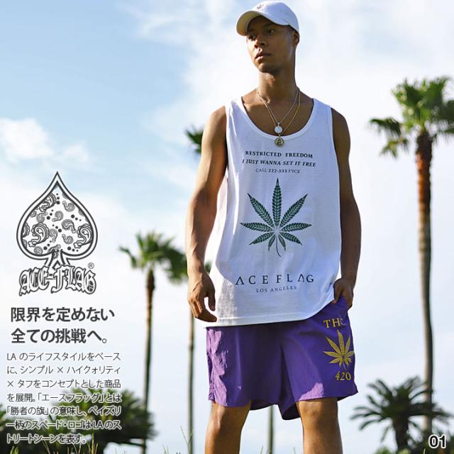 入手困難 エースフラッグ ACEFLAG セットアップ タンクトップ LA 楽天市場】【53%OFF】ACE FLAG 上下セット ノースリーブ タンク