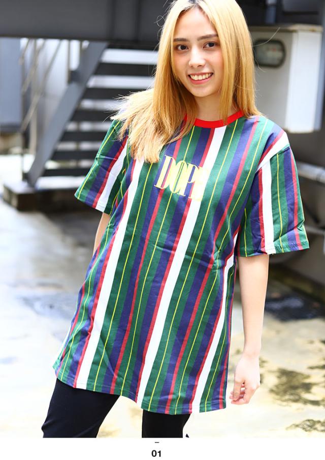 新規購入 Dopetシャツ半袖メンズレディース春夏用白大きいサイズビッグシルエットドープおしゃれかっこいい刺繍切替ストライプ柄チェックアメカジ 上質風合い Www Endocenter Com Ua