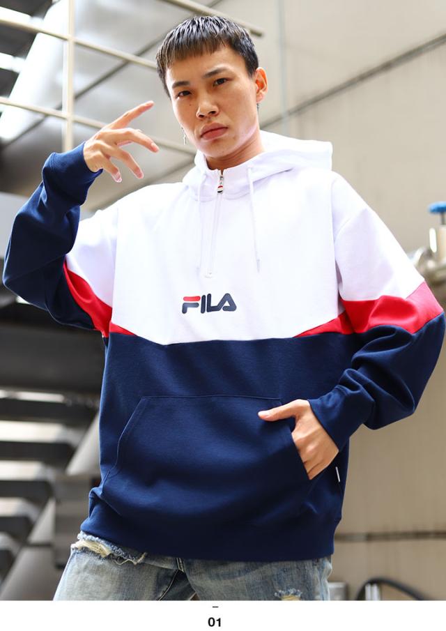予約販売品 Fila パーカー ブランド 長袖 メンズ レディース 春秋冬用 紺 大きいサイズ フィラ フードパーカー スウェット おしゃれ かっこいい 切替 超美品 Asadtv Com