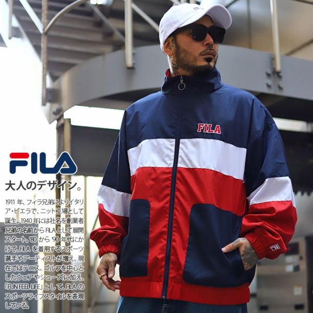 FILA アウター 長袖 ウインドブレーカー ブルゾン メンズ 春秋冬用 全