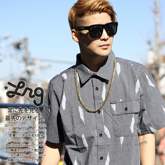 値下 値下げ LRG Wovers エルアールジー 半袖 ストライプ シャツ M 一流メーカー商品:1066円 ブランド:エルアールジー  シャツ
