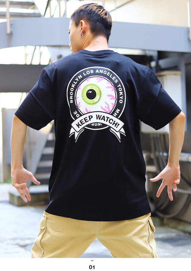 最新人気 Mishka Tシャツ 半袖 メンズ レディース 黒 M L ミシカ かっこいい おしゃれ 袖ロゴ Keepwatch キープウォッチ 目玉 デザイン 人気キャラ 高質で安価 Www Centrodeladultomayor Com Uy