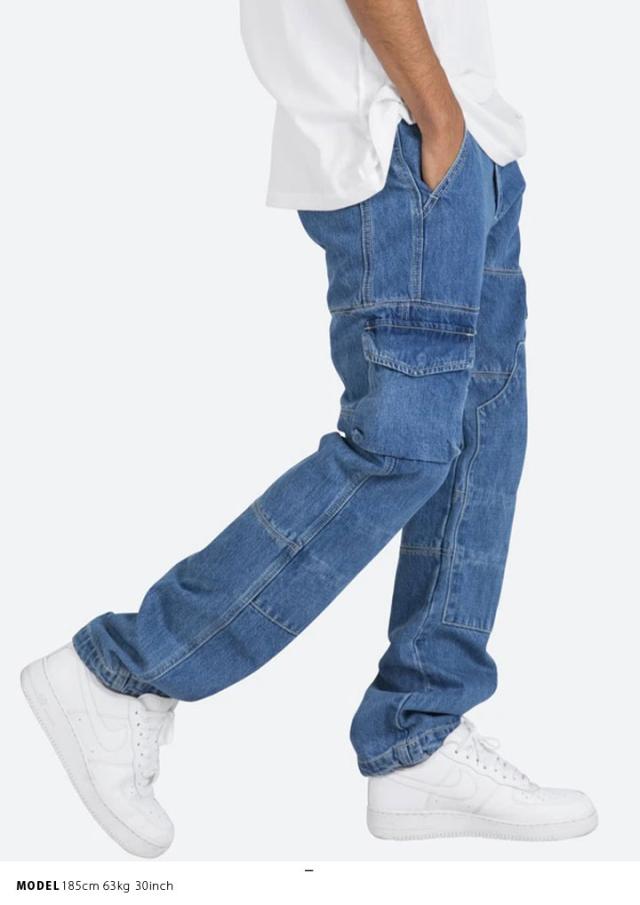 特別価格 Mnml カーゴパンツ メンズ インディゴブルー 28 38インチ 大きいサイズ ミニマル ロングパンツ 長ズボン かっこいい おしゃれ カーゴパ 超美品 Centrodeladultomayor Com Uy