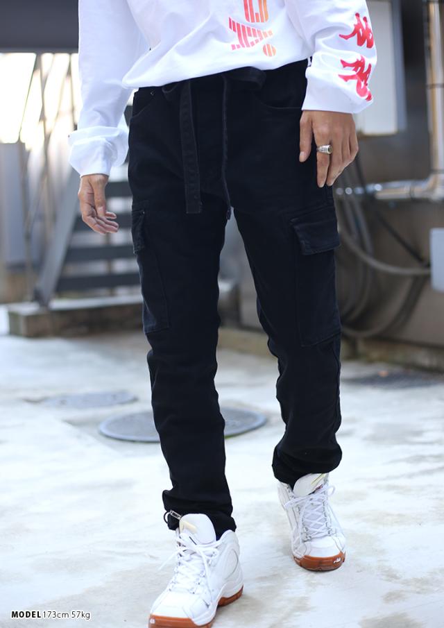 のオシャレな ミニマル Mnml カーゴパンツ ロングパンツ 長ズボン メンズ レディース 黒 かっこいい おしゃれ ストレッチ リラックスフィット イージー Sale 送料無料 Lovemesomegadgets Com