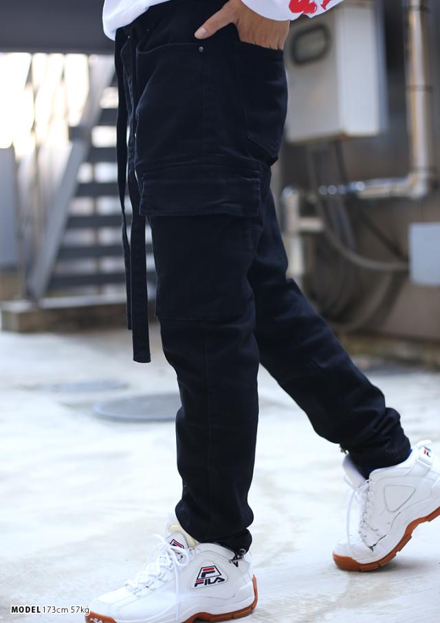 のオシャレな ミニマル Mnml カーゴパンツ ロングパンツ 長ズボン メンズ レディース 黒 かっこいい おしゃれ ストレッチ リラックスフィット イージー Sale 送料無料 Lovemesomegadgets Com