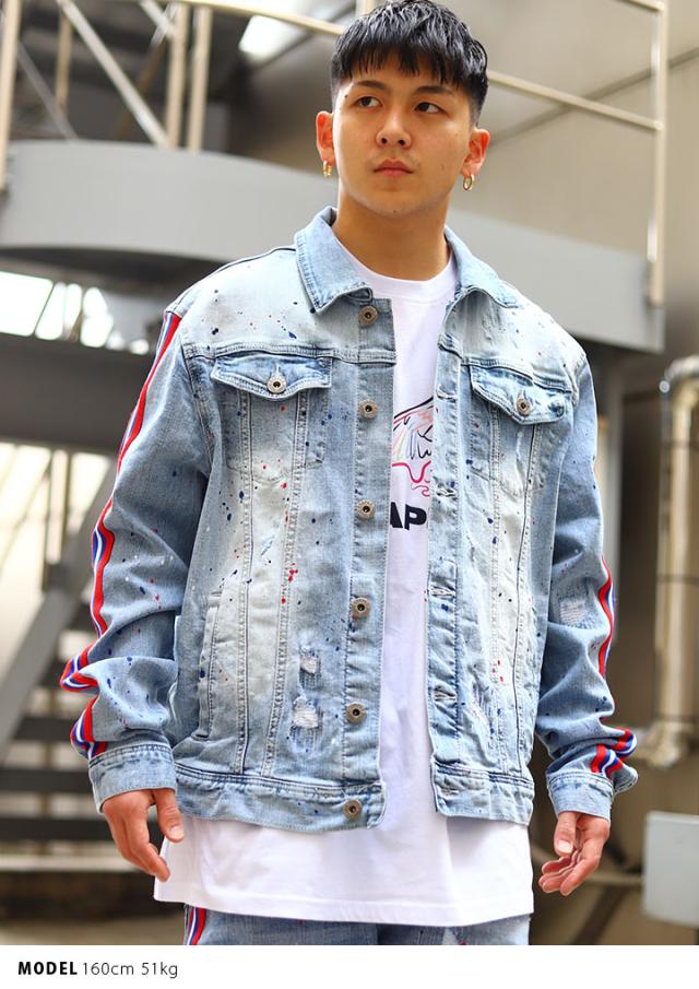 代引き手数料無料 Staple アウター 春 長袖 メンズ 春秋冬用 インディゴライトブルー L 3xl 大きいサイズ ステイプル デニムジャケット Gジャン ジージャン 取寄品 Arnabmobility Com