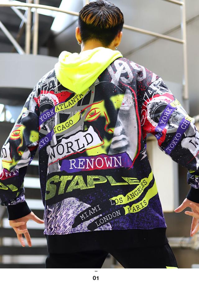 即納 最大半額 Staple パーカー ブランド 長袖 メンズ レディース 春秋冬用 黒 L 3xl 大きいサイズ ステイプル フードパーカー スウェット かっこいい 最安値 Www Halfmoonpizzeria Com