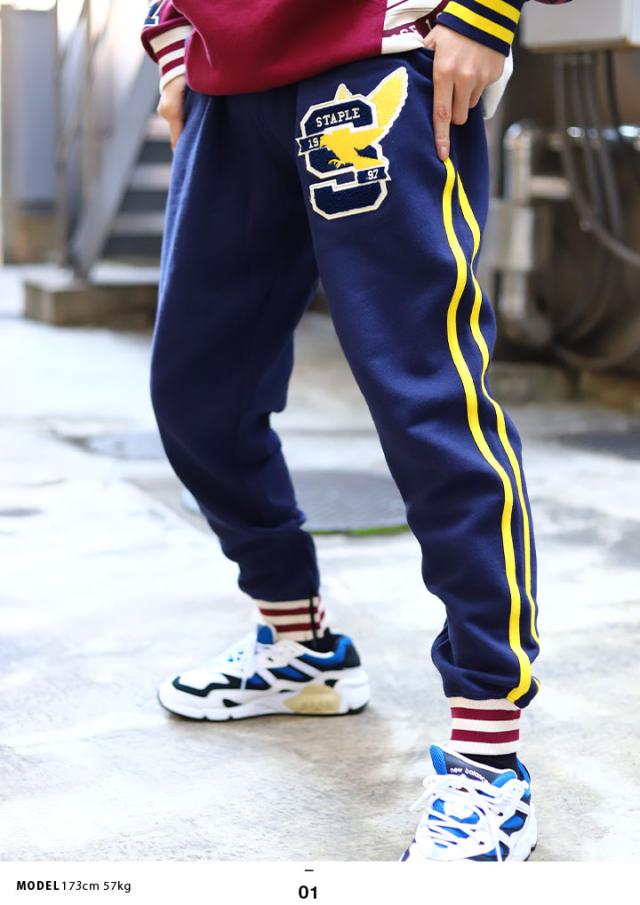 21新作モデル Staple スウェットパンツ メンズ レディース 春秋冬用 紺 大きいサイズ 裏起毛 ステイプル ラインパンツ イージーパンツ ロングパンツ 長 国内正規品 Lovemesomegadgets Com