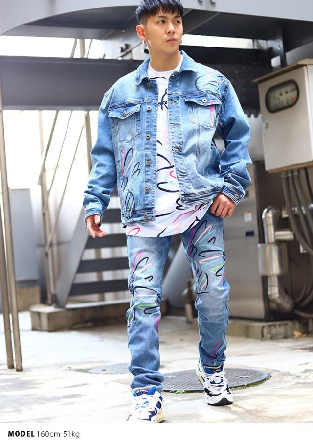 短納期 早者勝ち Stapleセットアップ長袖メンズレディース春秋冬用インディゴライトブルーl 3xl大きいサイズステイプル上下セットデニムジャケットb系ヒッ 数量限定 Bonpack Com