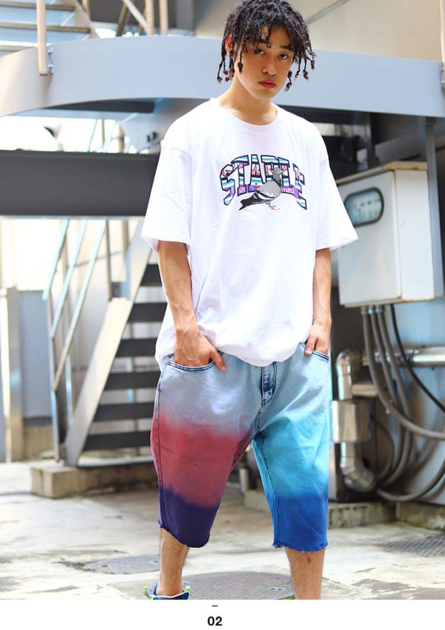 格安人気 Staple セットアップ 半袖 メンズ レディース 夏用 青 白 L 3xl 大きいサイズ ビッグシルエット ステイプル 上下セット アメカジ Ny セレ 大人気 Conetica Com Mx