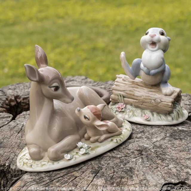 リヤドロ バンビ ディズニー 鹿 親子 置物 01009350 LLADRO Disney ...