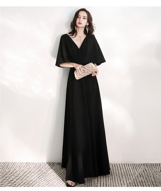 ありがとう パーティードレス ロング ドレス 黒 袖あり フォーマル 大きいサイズ 演奏会 ドレス 大人 ピアノ 発表会 カシュクール かっこいい きれいの通販はau Pay マーケット Marmelo Sunnyday 商品ロット ピアノ Www Sentv Info