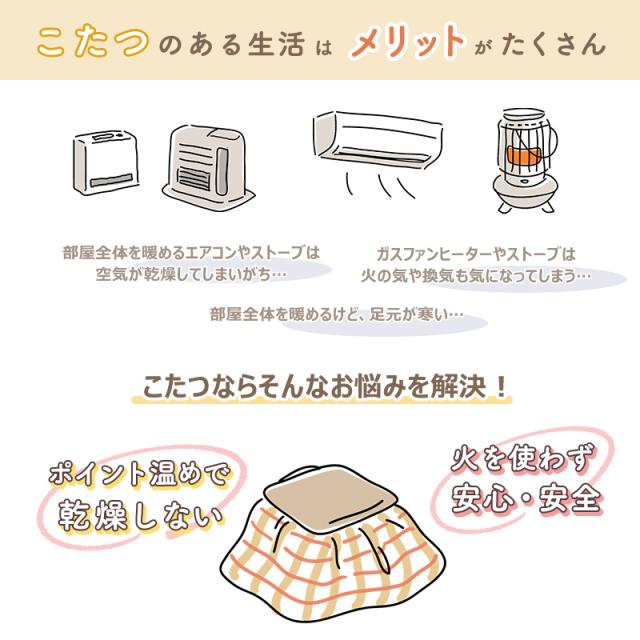 Kashiba ミニコタツ KA-14SW 天板付き こたつ 一人用 KA-14SW ミニこたつ おしゃれ 天板付き 布団 1人