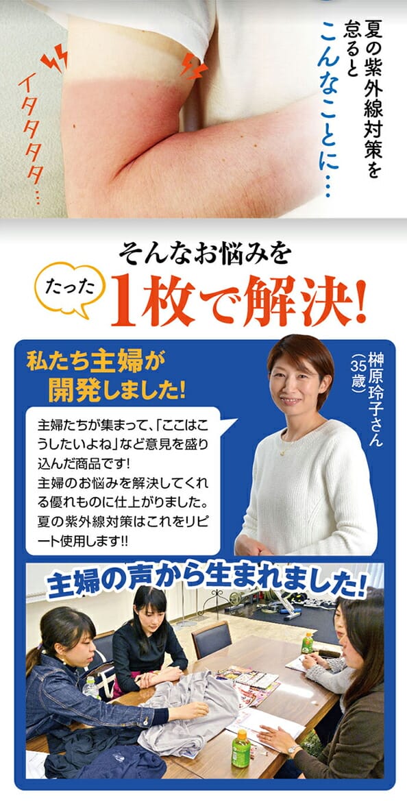 プランドゥ主婦のお悩み解決ストレッチUVロングTシャツサラリ