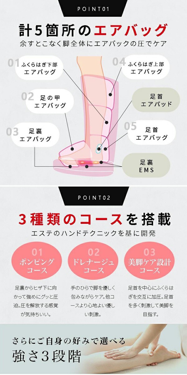 ヴァルテックス EMSストレッチブーツ リフレキュット フットケア