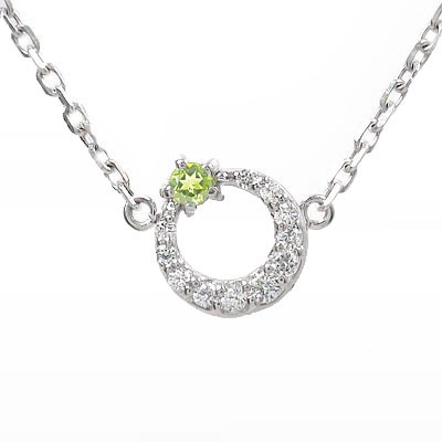 セール豊富な ネックレス PAY マーケット - ジュエリー工房 alma au PAY マーケット店|商品ロットナンバー:333203661 プラチナ 月 ネックレス 流れ星 ペリドット ペンダント レディースの通販はau 人気HOT