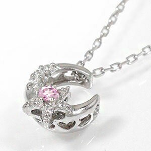 新品豊富な ネックレス PAY マーケット - ジュエリー工房 alma au PAY マーケット店|商品ロットナンバー 流れ星ネックレス 18金 月 誕生石 ムーン ピンクトルマリンペンダント レディースの通販はau 低価限定SALE