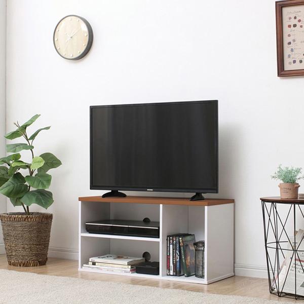 TV台テレビ置き収納インテリア棚茶色黒白ベージュアイリスオーヤマ