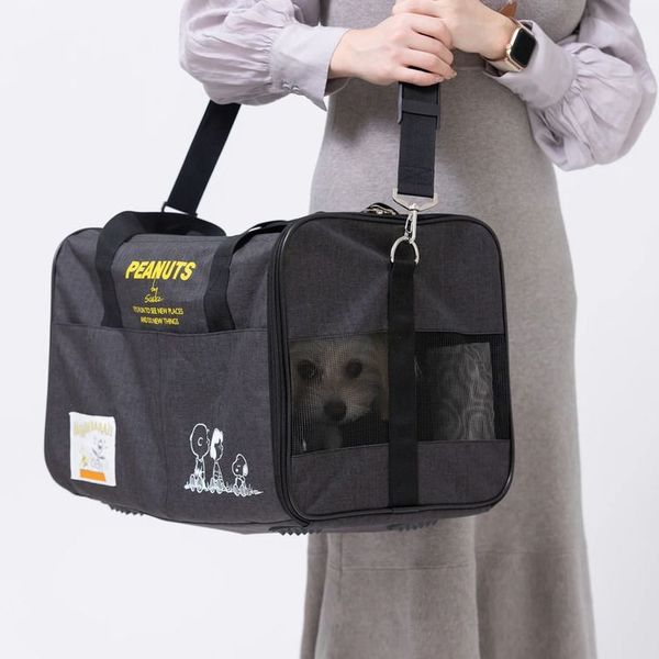 バッグキャリースヌーピー可愛いキャラクター人気ペット犬猫スリーアローズSNOOPYタンクキャリーM 