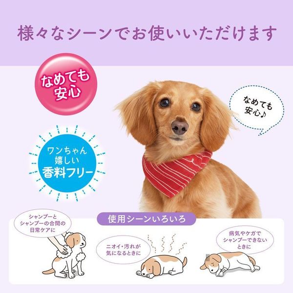 ペット用ウエット厚手超大判小型犬全身すっきり毛並み香料フリーエリエールペットなめても安心キミおもい全身すっきりシート小型犬用28枚 