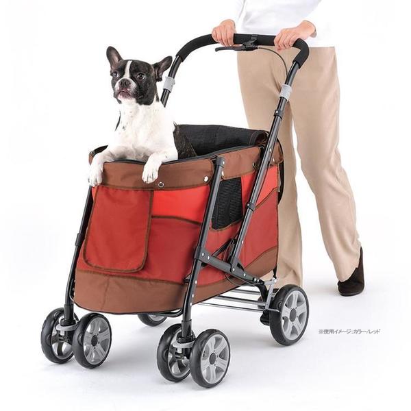 犬ペットキャリーカート中型犬たためるハンドブレーキボンビアルコンメッシュスロープペットバギーDECAPROGREボンビアルコン 