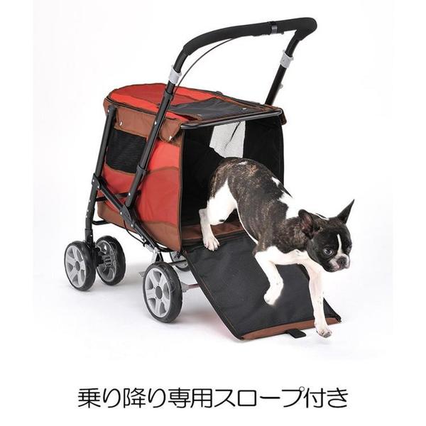 犬ペットキャリーカート中型犬たためるハンドブレーキボンビアルコンメッシュスロープペットバギーDECAPROGREボンビアルコン 