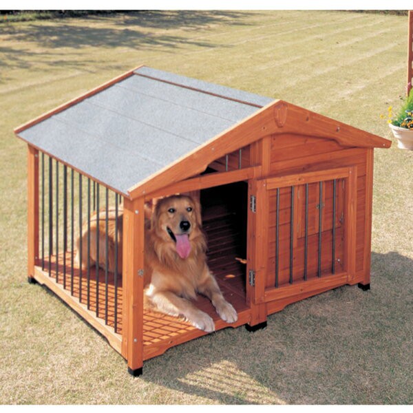 犬小屋 屋外 犬 犬舎 ハウス 木製 大型犬 サークル犬舎 CL-1400 室外