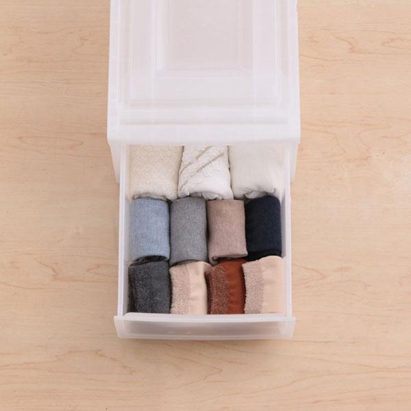 チェストクリアチェストクリアケースクローゼット収納クリアボックス収納ケース収納ボックス衣装ケース収納衣類収納プラスチック引出しスタッキング浅型ボックスチェストナチュラルMBC-Sアイリスオーヤマ 