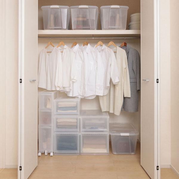 チェストクリアチェストクリアケースクローゼット収納クリアボックス収納ケース収納ボックス衣装ケース収納衣類収納プラスチック引出しスタッキング深型ボックスチェストナチュラルMBC-MDアイリスオーヤマ 