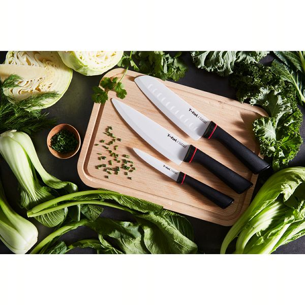 ナイフセラミック三徳ナイフ包丁三徳ティファール調理器具調理用品セラミックナイフフィネストT-falフィネストセラミック三徳ナイフ包丁16.5cmホワイト/ブラック 