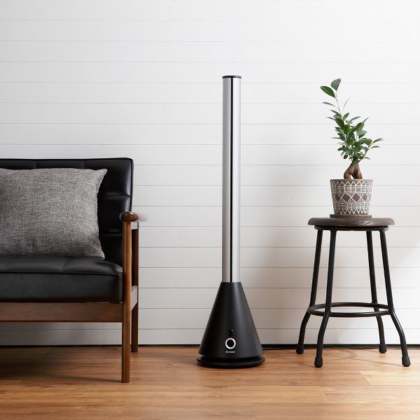 空気清浄機能付スリムタワーファン 黒 B COOL-D-001B 【B】 風 空気