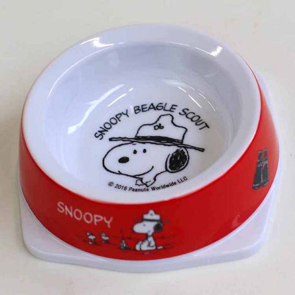 スリーアローズペット用スヌーピーキャラクター可愛い食器PEANUTS滑り止め付き犬猫SNOOPYスヌーピーフードボウルS 
