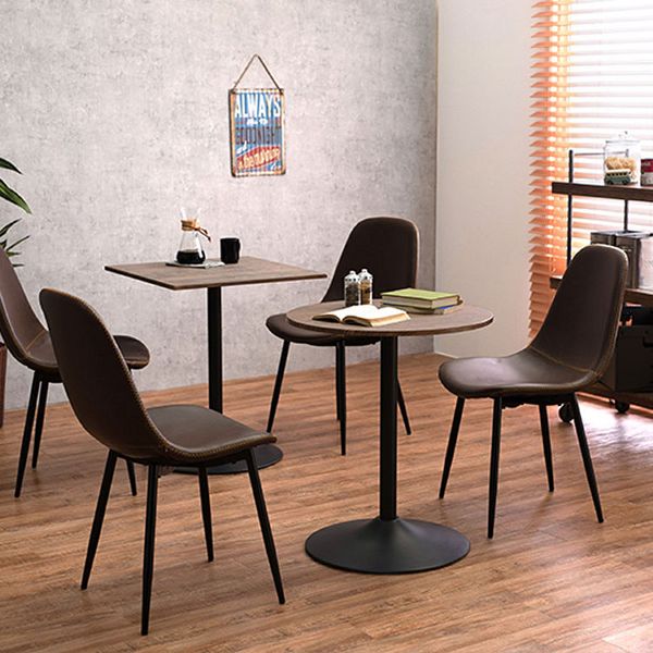 カフェテーブルおしゃれカフェ風サイドテーブルコーヒーテーブル四角丸北欧モダンシンプルテーブル（丸） 