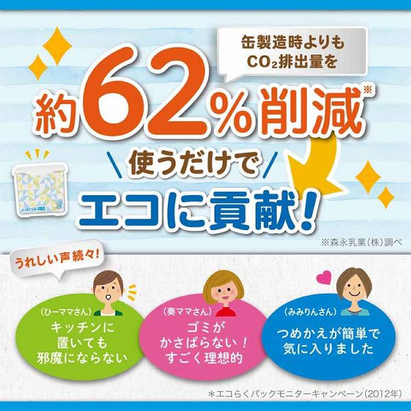 ☆10％ｵﾌｸｰﾎﾟﾝ有り☆ 森永 はぐくみ エコらくパック つめかえ用 800g