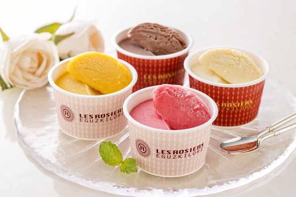 デザートアイスクリームバラエティギフトフレンチバニラチョコフルーツお祝い洋菓子銀座京橋レロジェエギュスキロール銀座アイスバラエティ