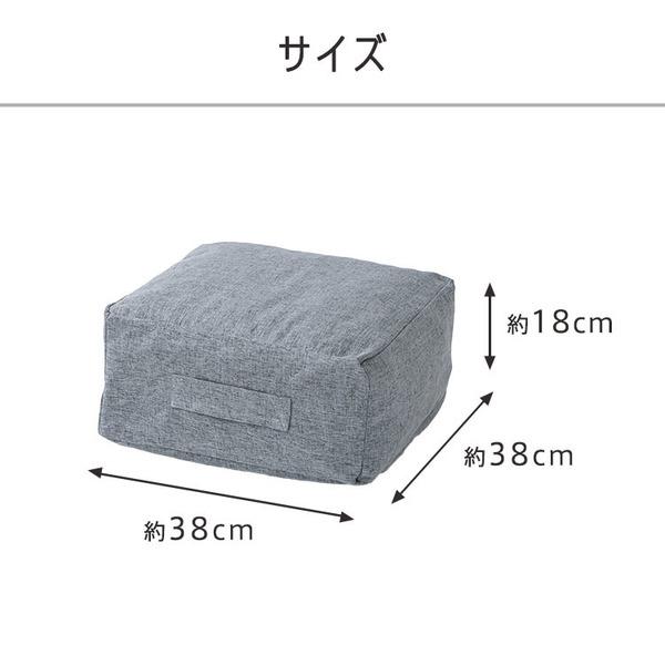 収納カバー布団カバークッションカバー寝具収納クッションになる布団収納ケース四角（小） 