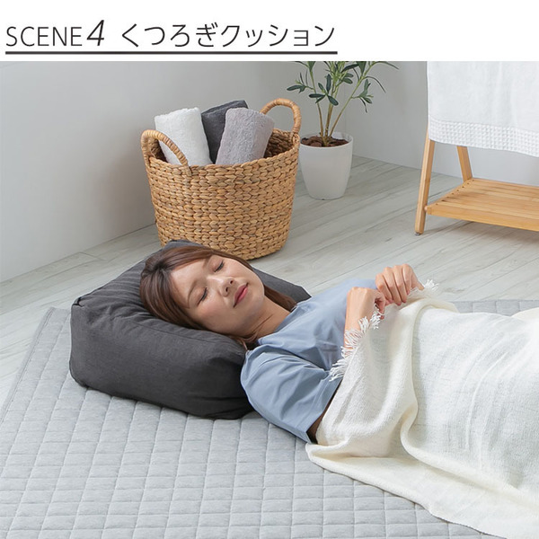 収納カバー布団カバークッションカバー寝具収納クッションになる布団収納ケース四角（小） 
