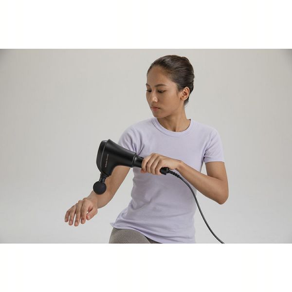 スライヴTHRIVEマッサージャーマッサージ器ガン首肩リリース足ハンディマッサージハンディハンディマッサージャーブラック 