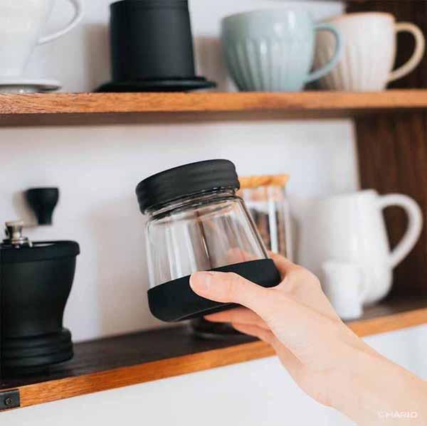 使いやすい売れ筋コーヒーミルキャニスターミル丸洗いハリオロングセラー豆の風味セラミックHARIOコーヒーミルハンドミルセラミックコーヒーミル・スケルトンNブラック