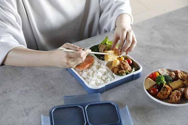 コンパクト弁当箱おしゃれワンプレート設計かばんに入れやすいシービージャパンCBJ抗菌仕様縦置きFOODMAN薄型ランチボックス汁漏れ防止薄型弁当箱抗菌フードマン800 