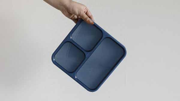 コンパクト弁当箱おしゃれワンプレート設計かばんに入れやすいシービージャパンCBJ抗菌仕様縦置きFOODMAN薄型ランチボックス汁漏れ防止薄型弁当箱抗菌フードマン800 