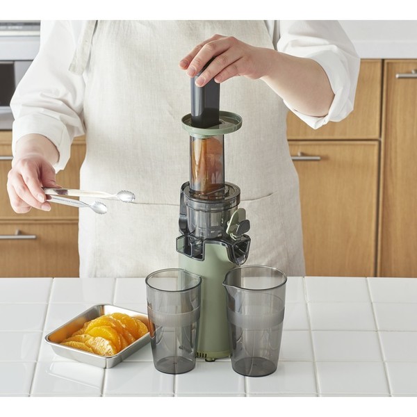 スロージューサー健康コンパクト栄養素が壊れにくい生きた酵素スムージーフレッシュジュースお手入れ簡単デザイン家電ラドンナミニスロージューサー 