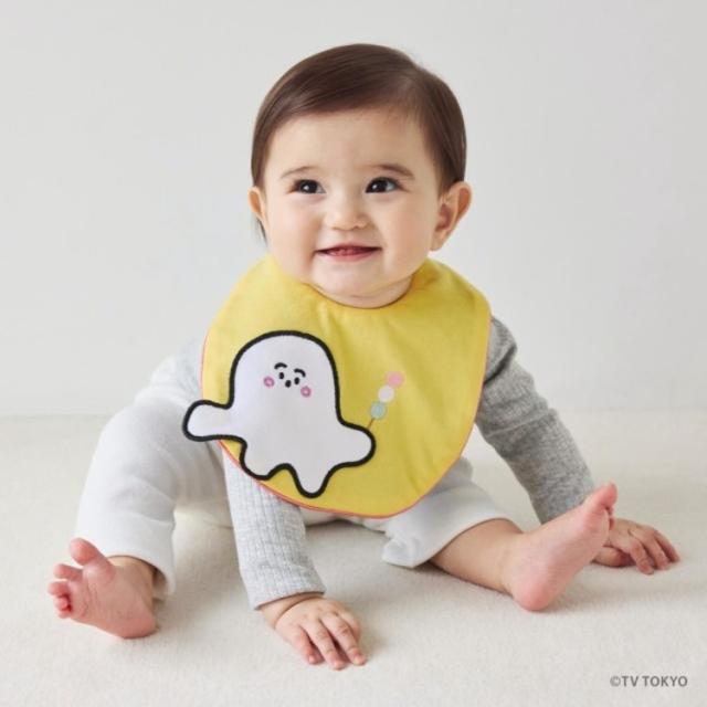 赤ちゃん小物食事よだれかけシナぷしゅカラフルグッズギフトプレゼントキャラクターおともだちスタイ ヨロレイヒ ライトピンクダッドウェイ