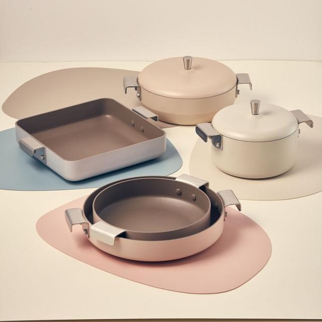 フライパン鍋韓国韓国キッチンウェア可愛い時短ワンプレートタイパ取っ手付き韓国鍋プレーティング四角パン22cmTTS 