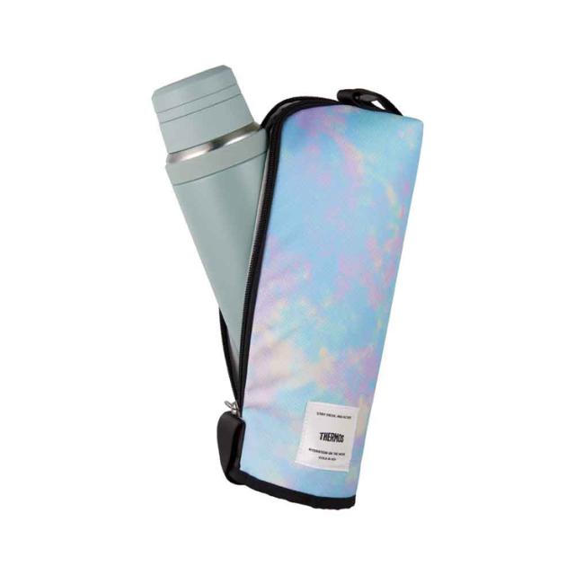 さーもすTHERMOS水筒ケースボトルポーチ袋持ち運び保護ショルダー付手洗い可能サーモス水筒用ポーチ保冷断熱保冷マイボトルポーチ1L 