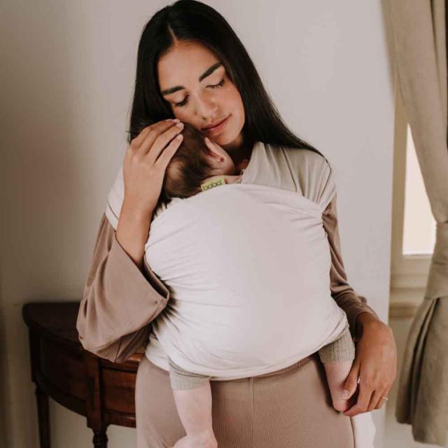 抱っこ紐BobaWrapだっこひもベビーラップ新生児から天然素材オーガニック綿オーガニックコットン密着一枚生地洗濯可能出産祝い男女兼用ベビーキャリーボバラップセレニティオーガニックboba（ボバ） 