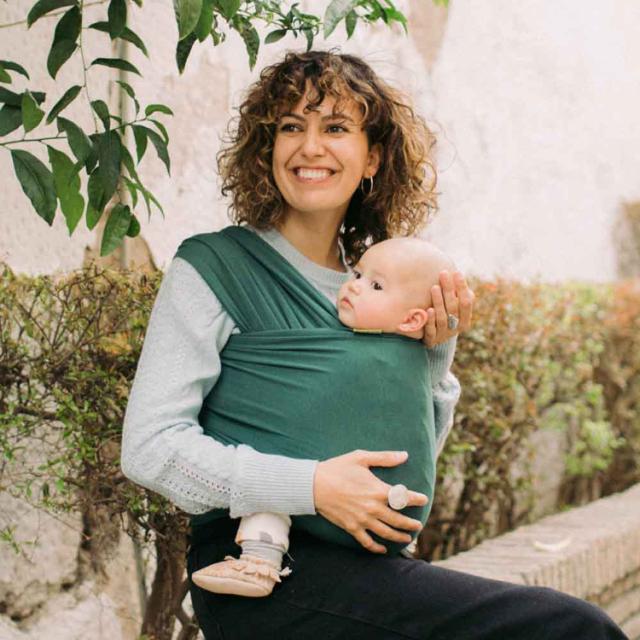 抱っこ紐BobaWrapだっこひもベビーラップ新生児から天然素材オーガニック綿オーガニックコットン密着一枚生地洗濯可能出産祝い男女兼用ベビーキャリーボバラップセレニティオーガニックboba（ボバ） 