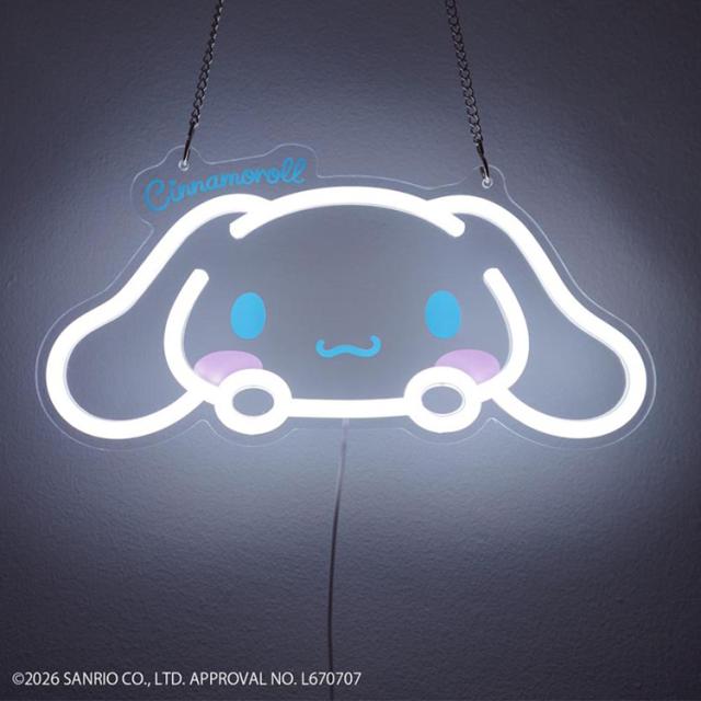 サンリオネオンライトインテリアライトLEDライトギフトかわいい壁掛けライト給電式サンリオユメルミネオンライト