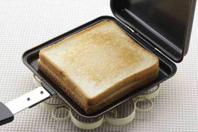 ホットサンドメーカー ih対応 両面エンボス鉄製トースターパン 34600