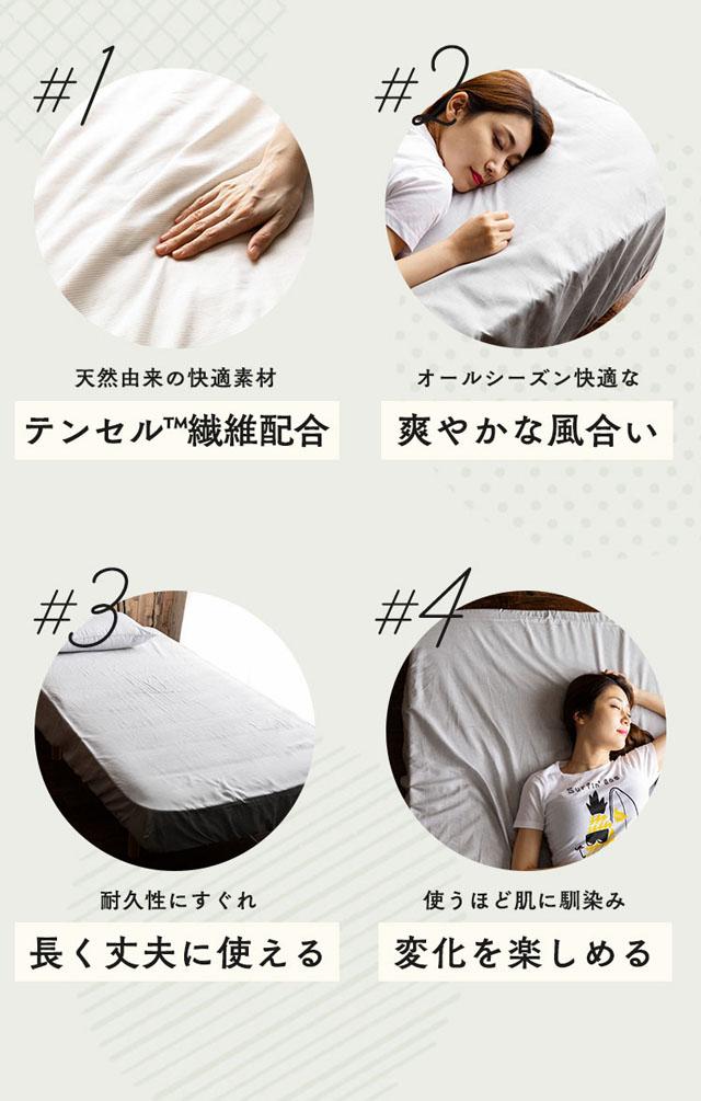 ボックスシーツシーツボックスタイプマットレスマットレスカバーダブルダブル麻リネンテンセル洗濯可洗濯機可寝具ベッドマットレスリネン&テンセルBOXシーツダブル